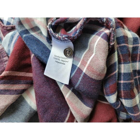 Maurices Womens Top XXL Plus Tunic Long Sleeve Keyhole Neck Rayon PLA32E - Picture 7 of 8